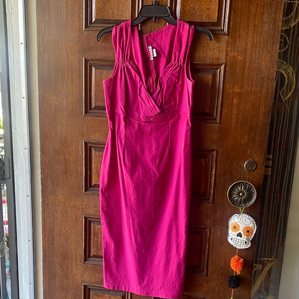 Pinup Couture Fuchsia Midi Dress